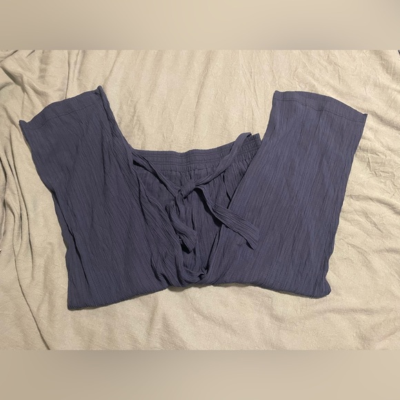 SoHO Medium Wide Leg Navy Pants - Picture 3 of 9